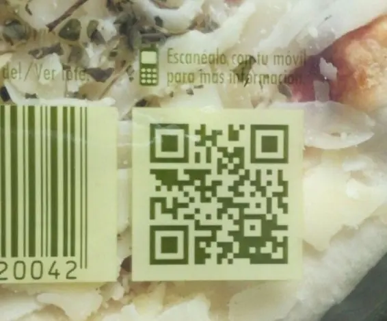 QR en pizzas Casa terradellas