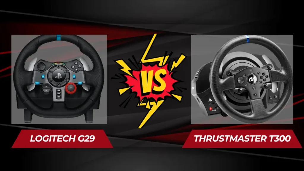 Logitech G29 vs Thrustmaster T300 RS GT