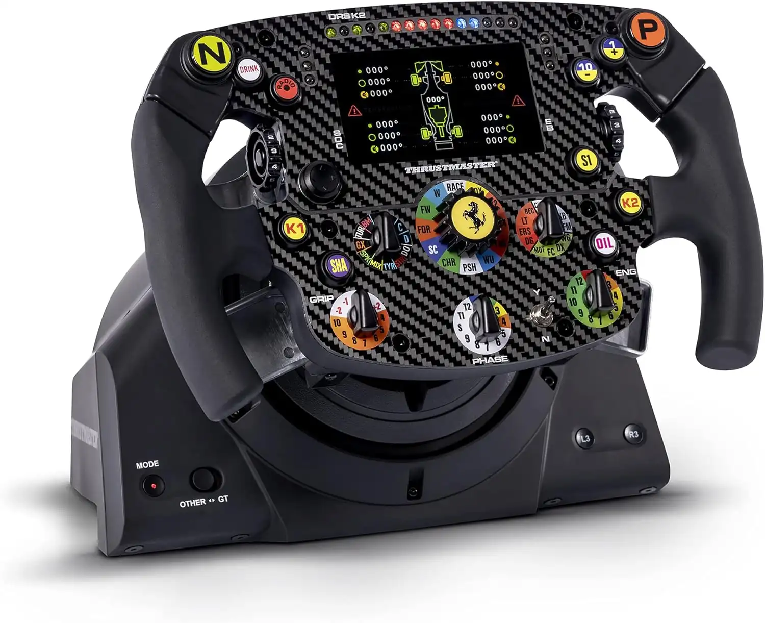 Thrustmaster T300 con volante Ferrair SF1000 replica