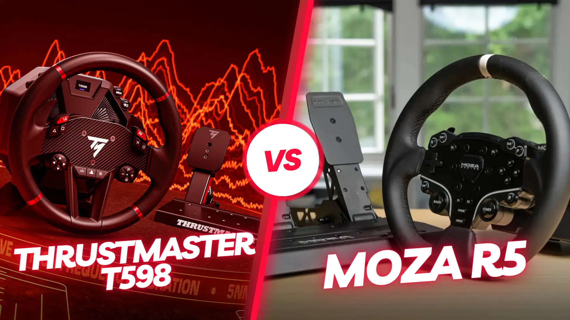 Thrustmaster T598 vs Moza R5